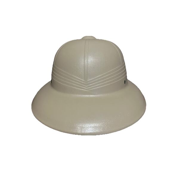 Vintage Tan Pith/safari Plastic Hard shell Hat by Midwest Helmets Made in USA - Picture 4 of 7